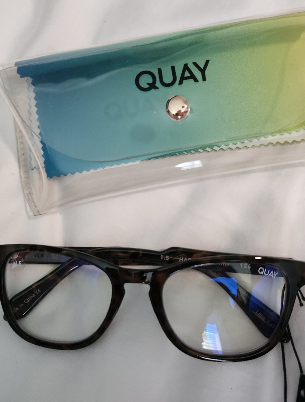 Quay Australia Hardwire Mini +1.5 Reading/Blue Light Glasses